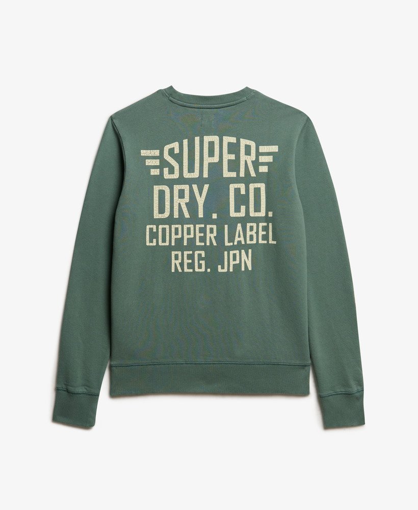 moletom copper label graphic crew na cor verde drius