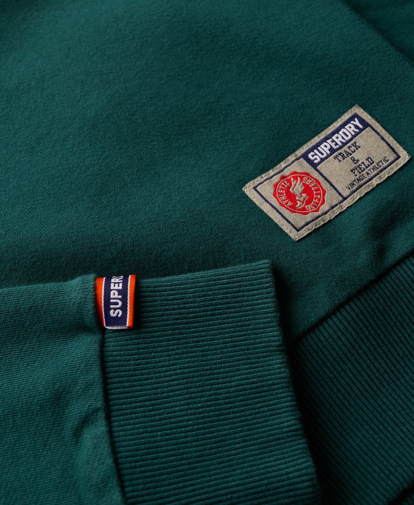 moletom esportivo estampado na cor verde pinho escuro