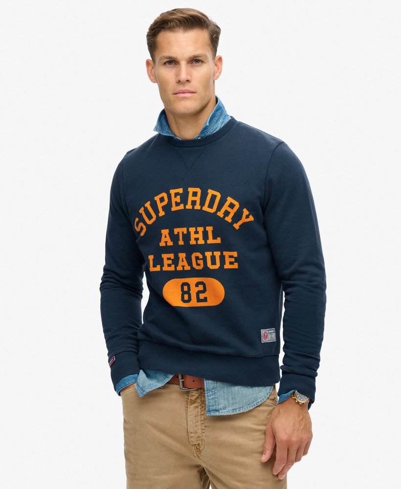 moletom esportivo estampado na cor azul marinho eclipse