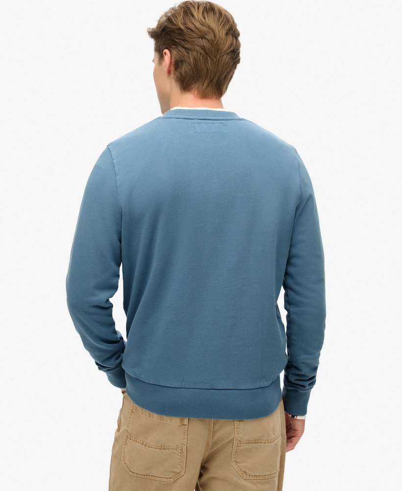 moletom esportivo estampado na cor azul wedgewood