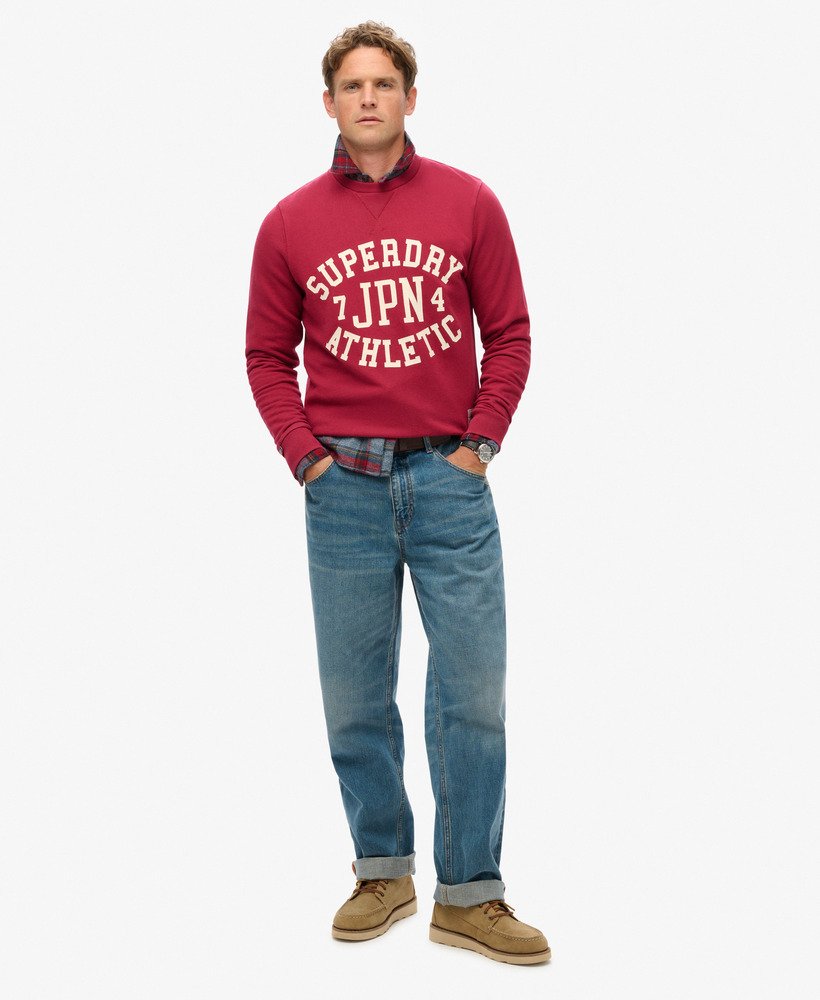 moletom esportivo estampado na cor vermelho bordô