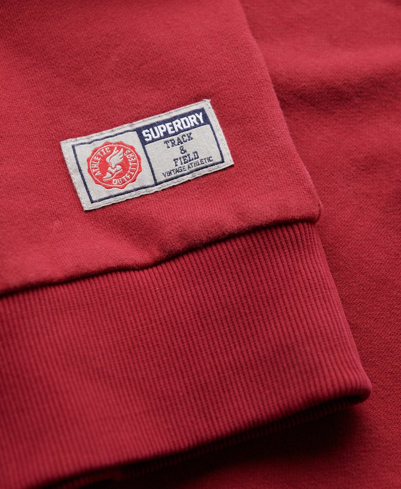 moletom esportivo estampado na cor vermelho bordô