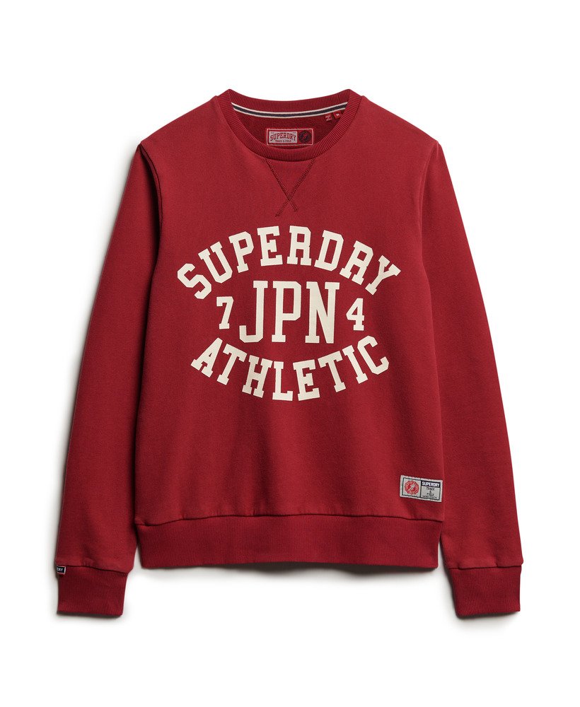 moletom esportivo estampado na cor vermelho bordô