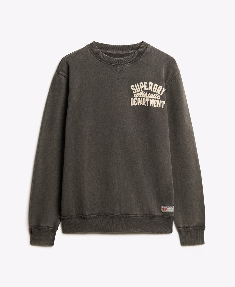 Moletom vintage esportivo com gola redonda