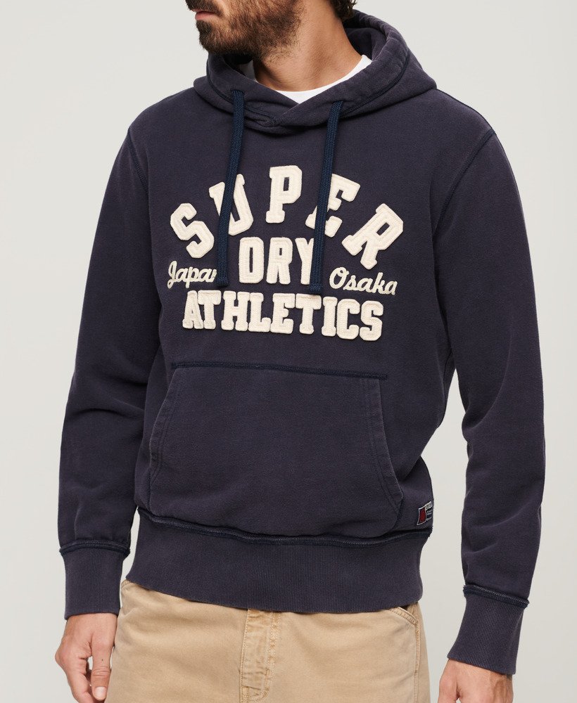 moletom esportivo vintage na cor azul-marinho eclipse