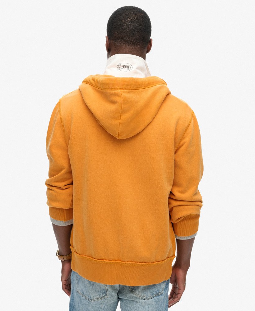 moletom com zíper vintage athletic na cor track gold