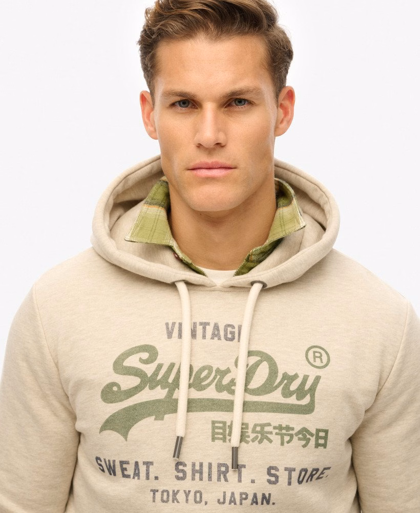Moletom com Capuz Vintage Logo Heritage Relaxed
