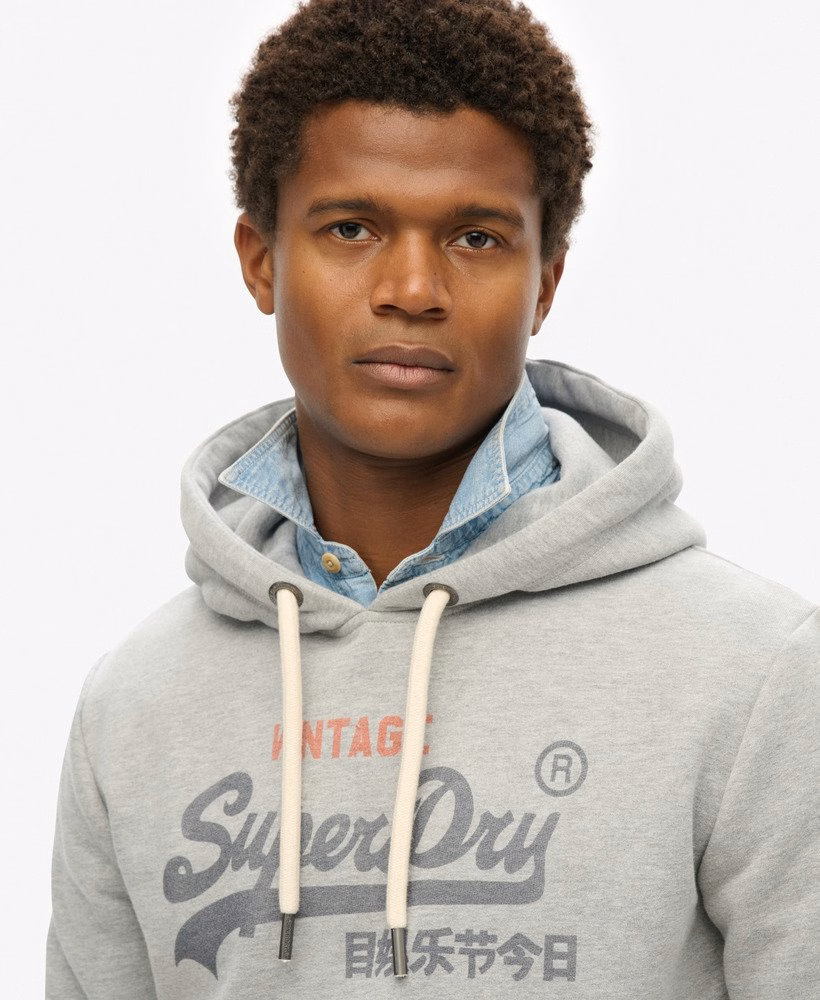 Moletom com Capuz Vintage Logo Heritage Relaxed