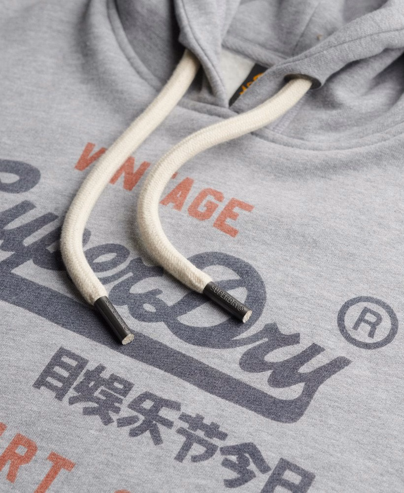 Moletom com Capuz Vintage Logo Heritage Relaxed