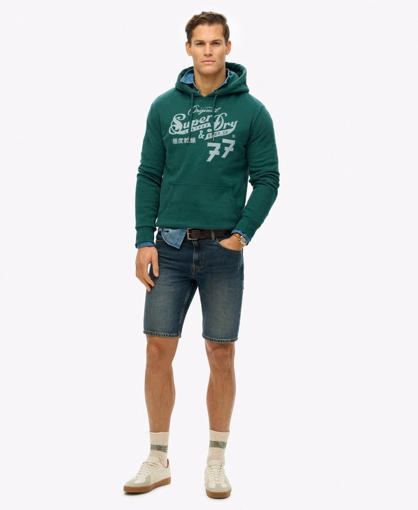 Moletom com capuz Leather & Boot Co Script