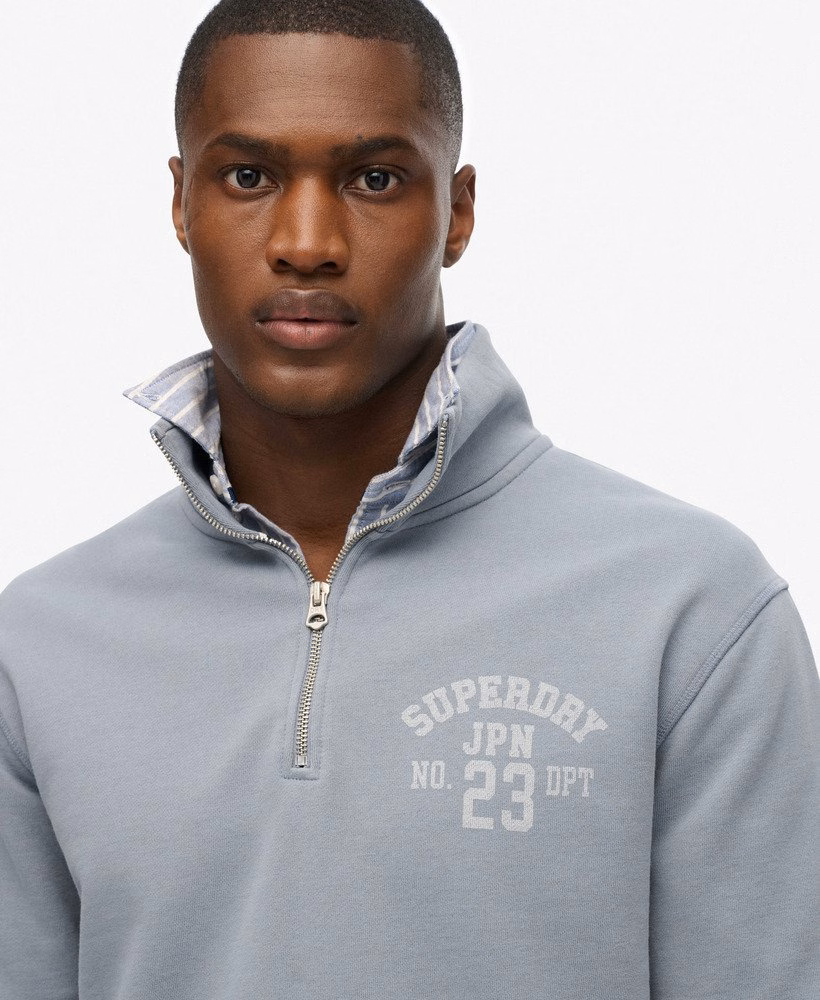 Moletom Athletic Essentials com Meio Zíper