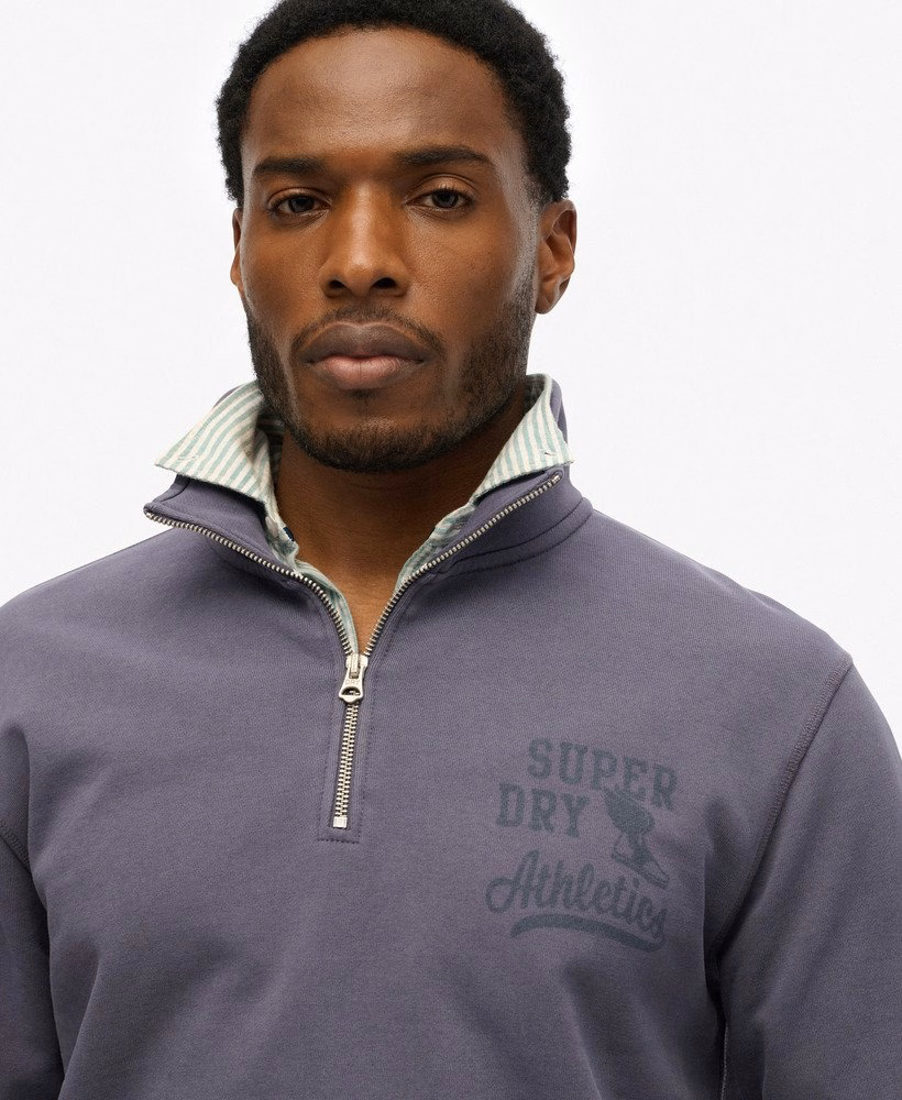Moletom Athletic Essentials com Meio Zíper