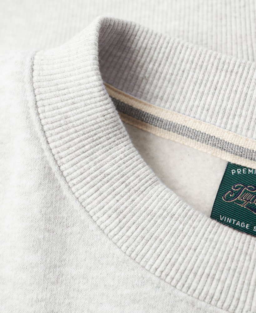 moletom essential logo relaxed fit na cor glacier grey mescl