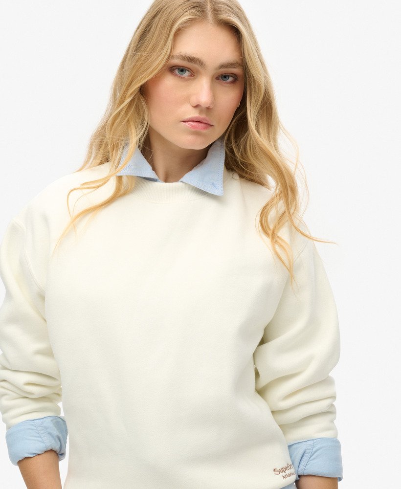 moletom essential logo relaxed fit na cor off white
