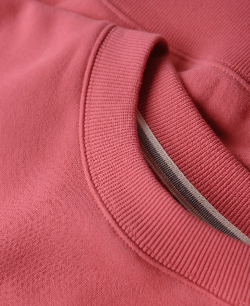 moletom essential logo relaxed fit na cor rosa camping