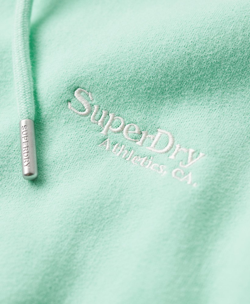 moletom com capuz essential logo na cor verde beach glass