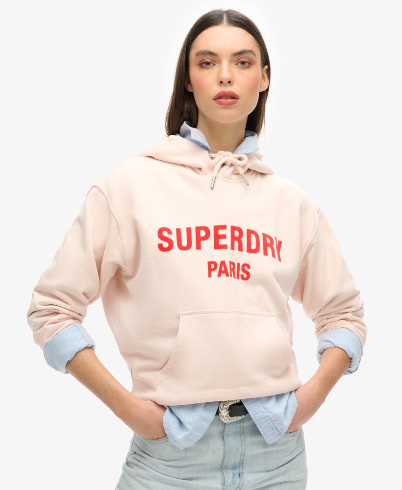 moletom sport luxe loose na cor rosa malva manhã