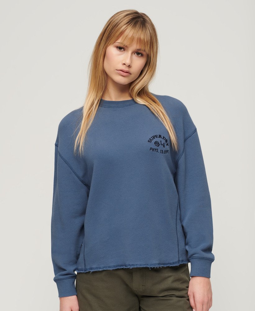 moletom athletic essentials na cor azul wedgewood