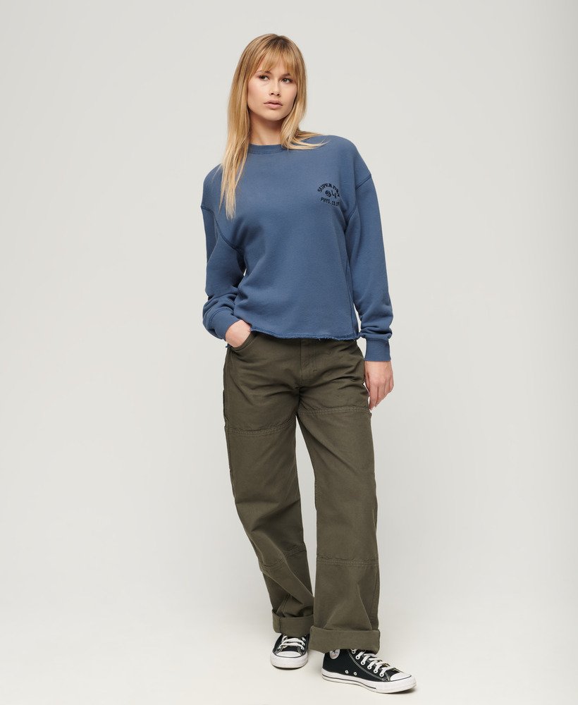 moletom athletic essentials na cor azul wedgewood