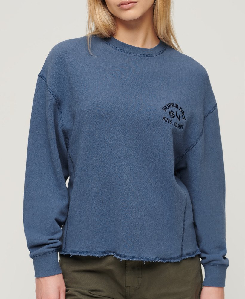 moletom athletic essentials na cor azul wedgewood
