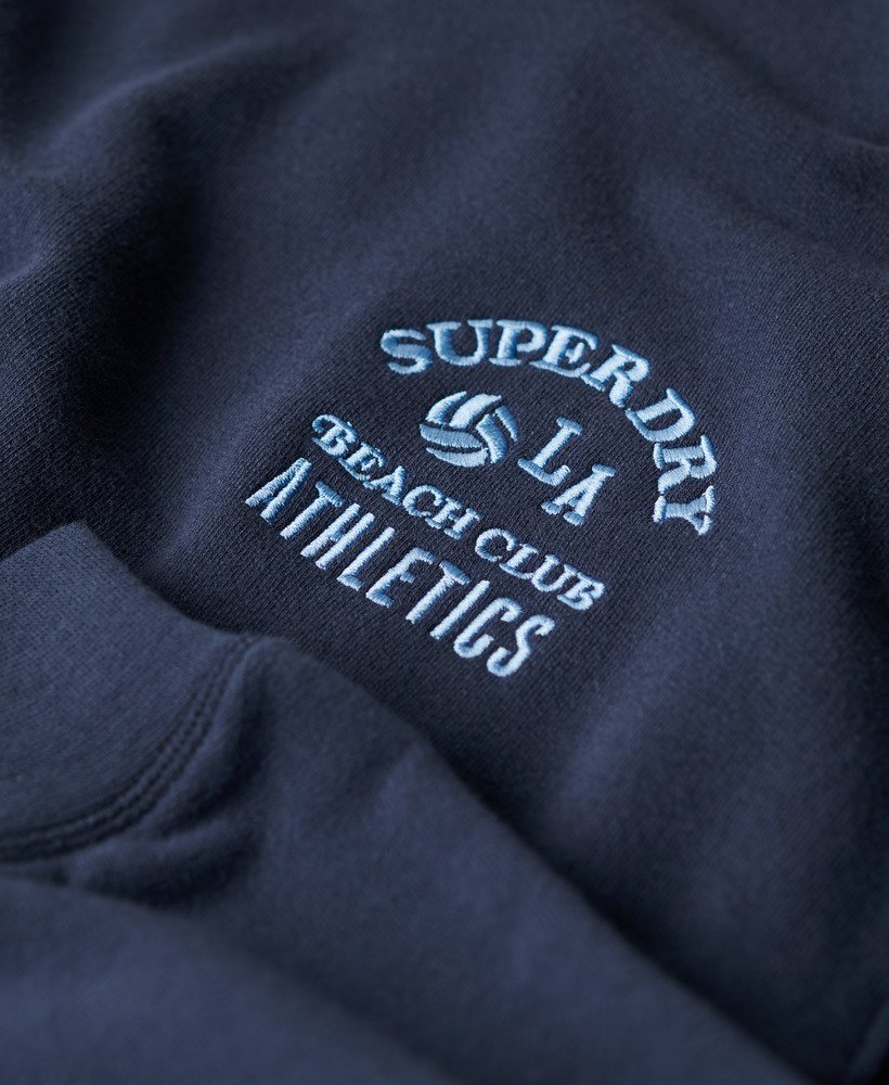 moletom athletic essentials na cor azul marinho mais intenso