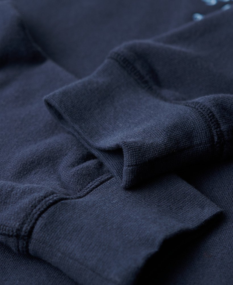 moletom athletic essentials na cor azul marinho mais intenso