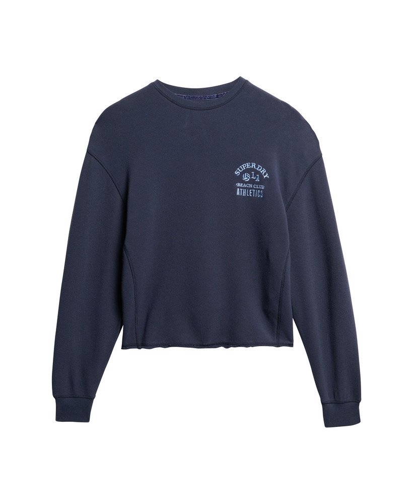 moletom athletic essentials na cor azul marinho mais intenso