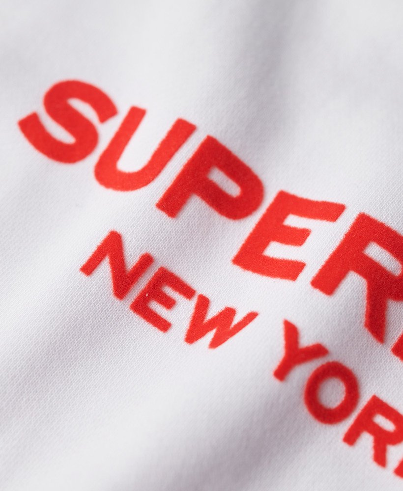 moletom sport luxe crew na cor branco brilhante