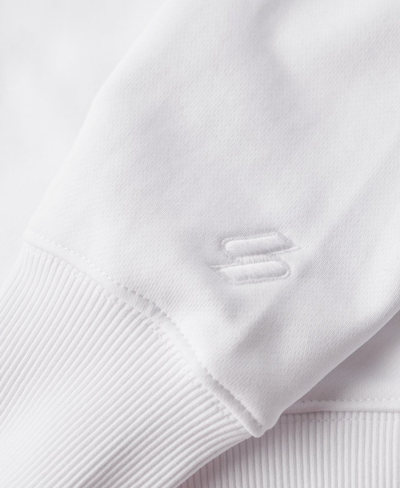 moletom sport luxe crew na cor branco brilhante