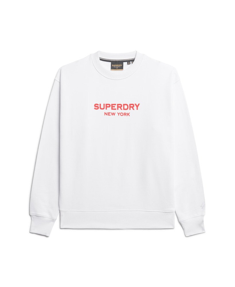 moletom sport luxe crew na cor branco brilhante
