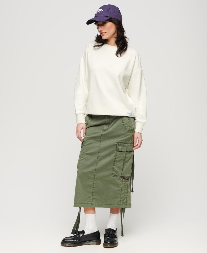 moletom essential logo na cor off white