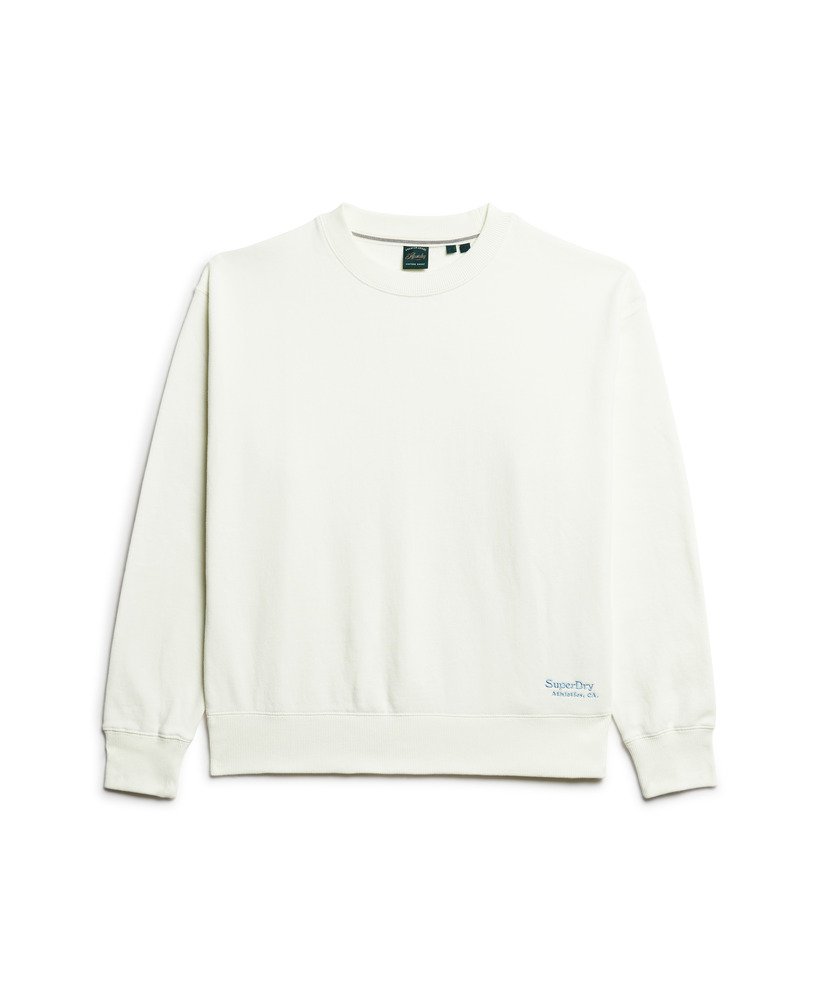 moletom essential logo na cor off white