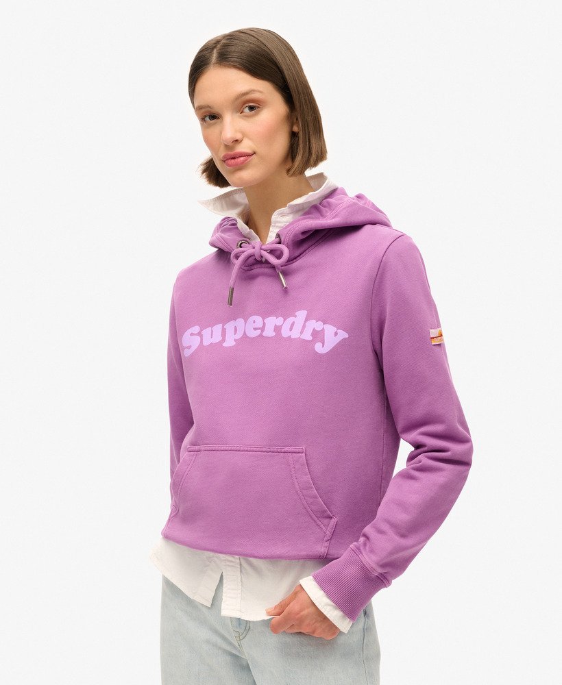 moletom com capuz cooper tonal logo na cor dewberry