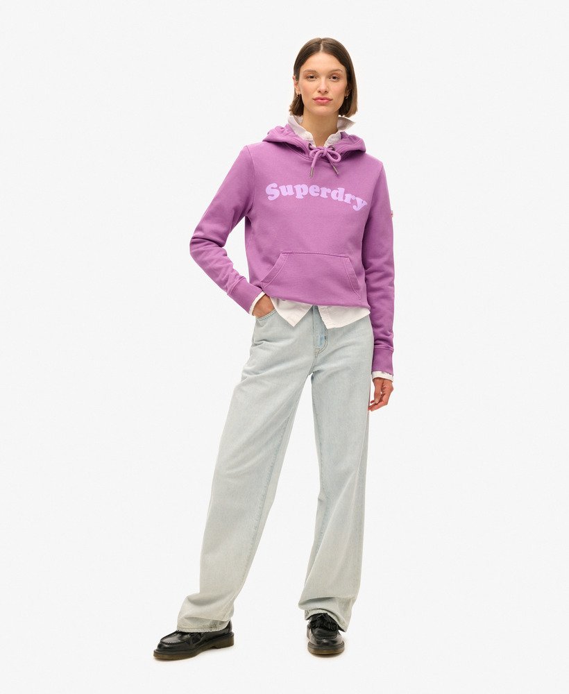 moletom com capuz cooper tonal logo na cor dewberry