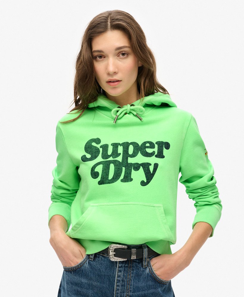 moletom com capuz cooper tonal logo na cor verde menta neon