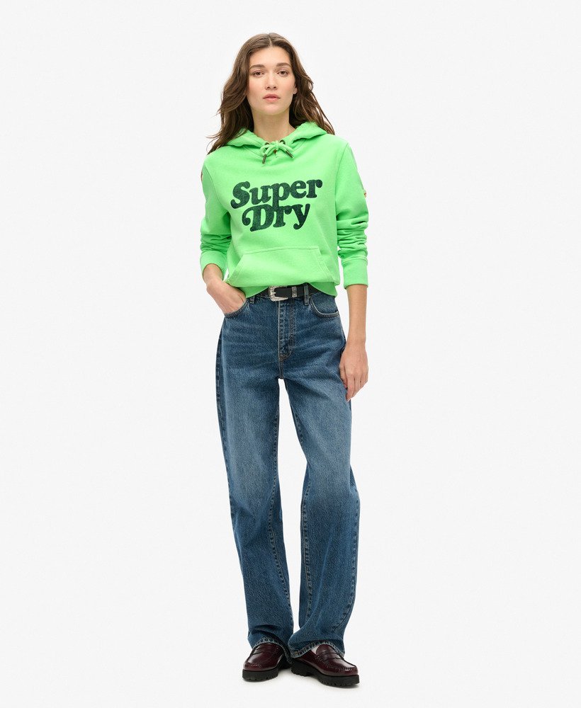 moletom com capuz cooper tonal logo na cor verde menta neon