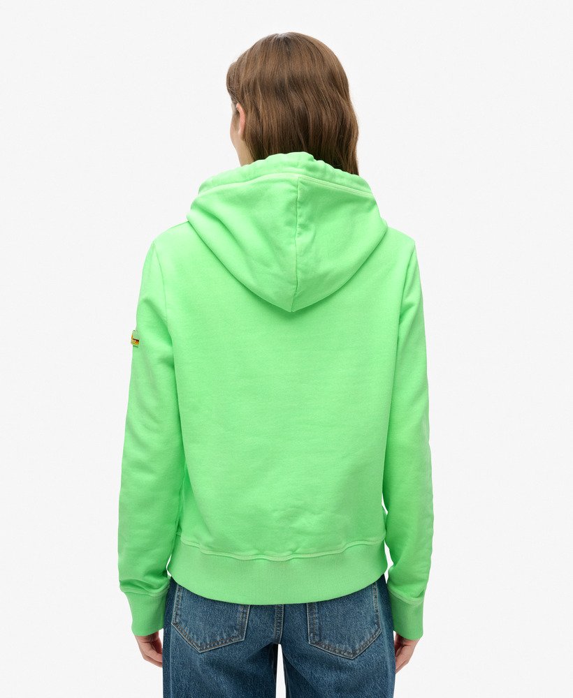 moletom com capuz cooper tonal logo na cor verde menta neon