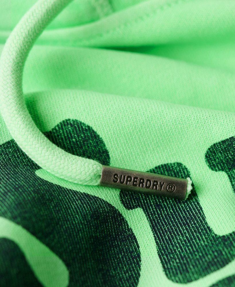 moletom com capuz cooper tonal logo na cor verde menta neon