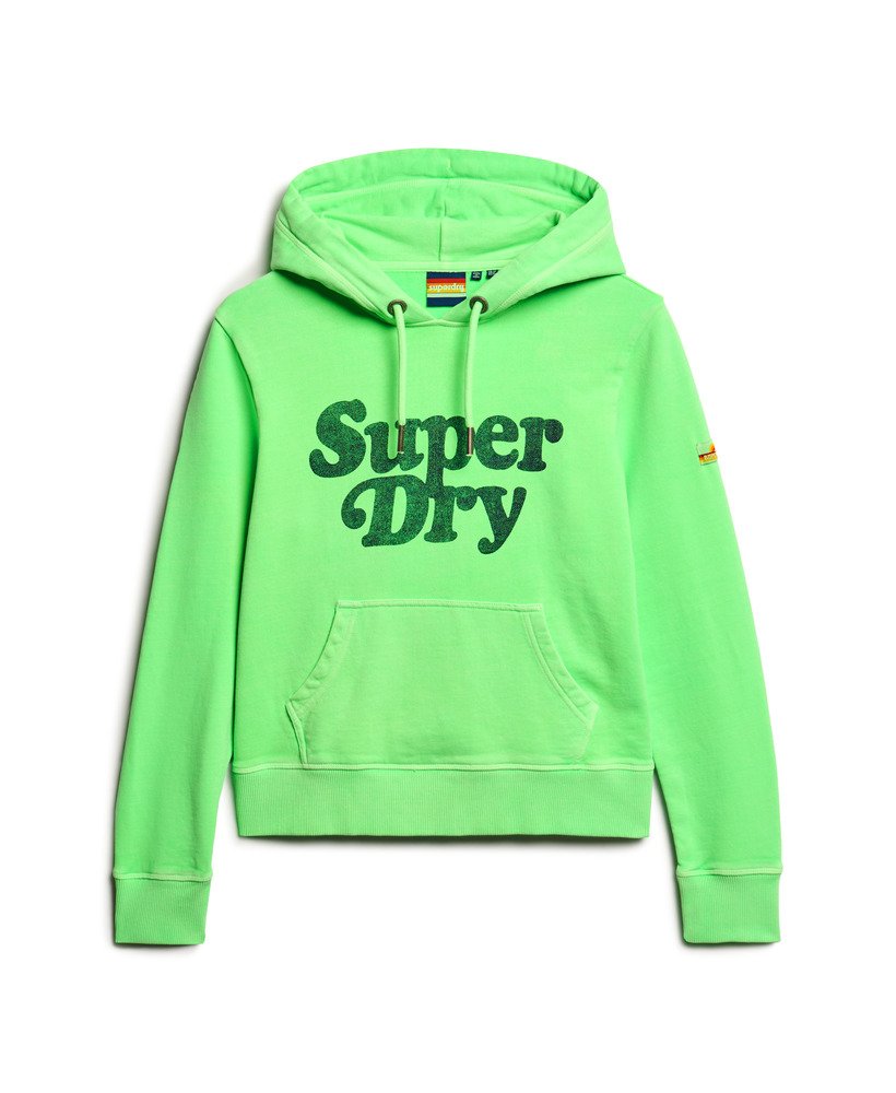 moletom com capuz cooper tonal logo na cor verde menta neon