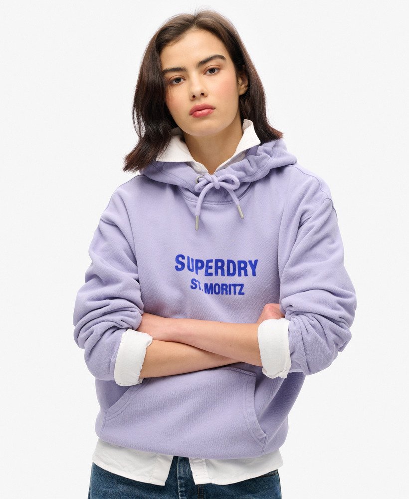 moletom sport luxe estilo folgado na cor roxa opaco