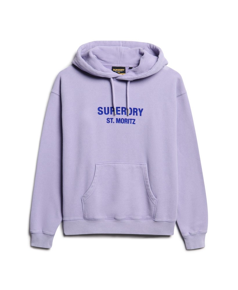 moletom sport luxe estilo folgado na cor roxa opaco