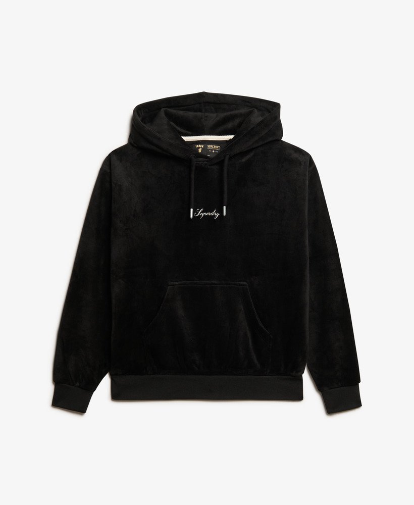 moletom country club velour loose na cor preta