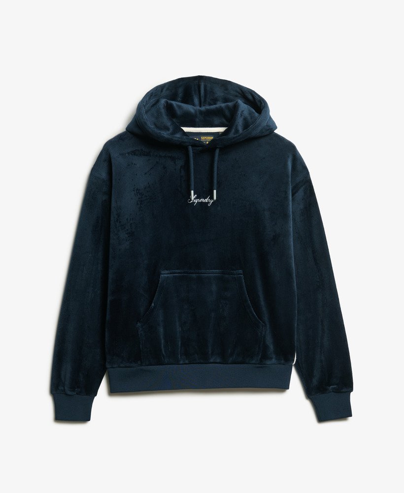 moletom country club velour loose na cor blueberry navy