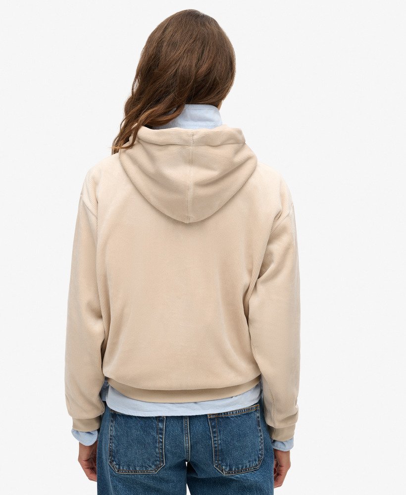 moletom folgado country club velour na cor cinza claro