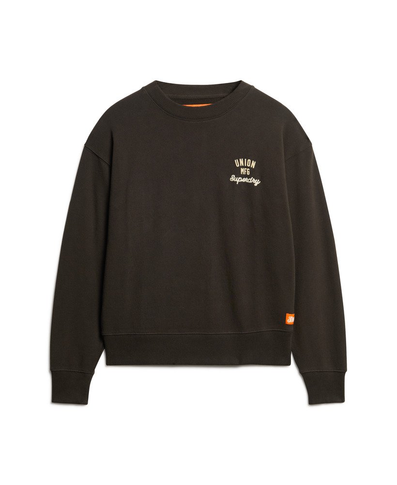 moletom workwear graphic loose na cor bison black