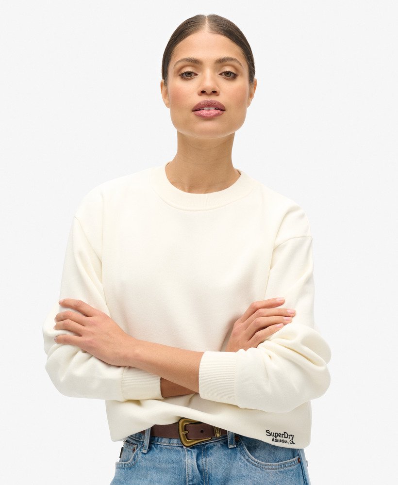 moletom essential logo na cor off white