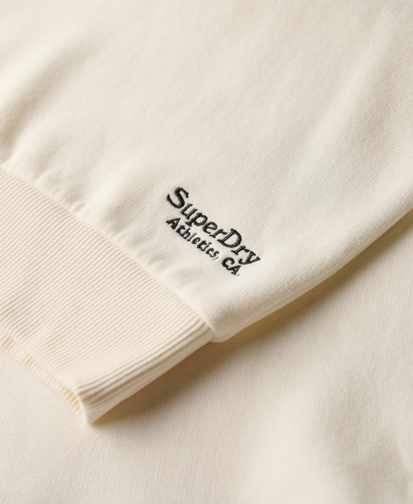 moletom essential logo na cor off white