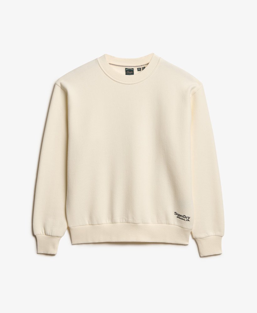 moletom essential logo na cor off white