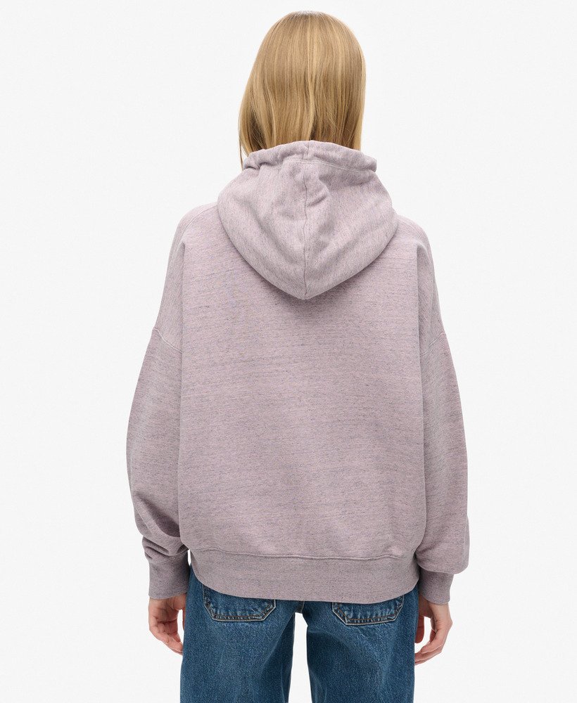 moletom com capuz essential logo overdyed na cor rosa claro