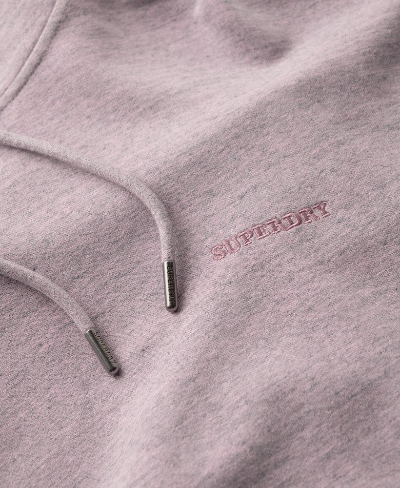 moletom com capuz essential logo overdyed na cor rosa claro